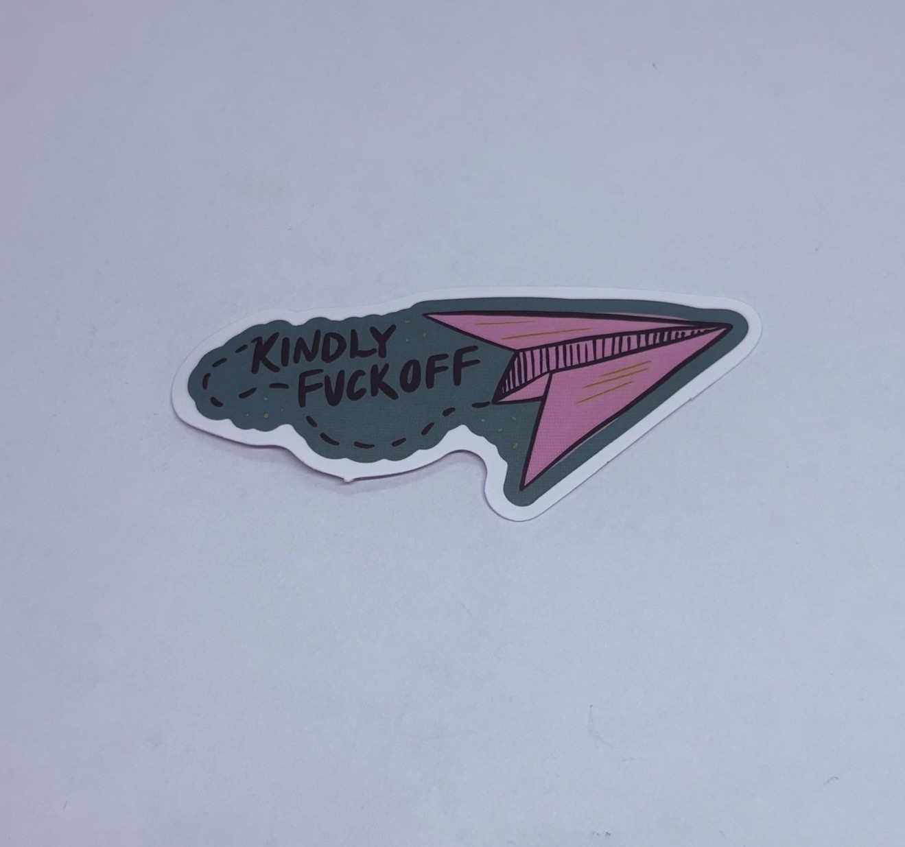 Paper Airplane Sassy Sticker Sarcastic Humor Decal Vinyl Art Decor Tc6