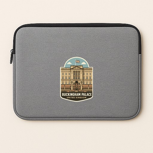 Buckingham Palace UK Iron On Heat Transfer Vinyl HTV Die-Cut Symbolic Landmark