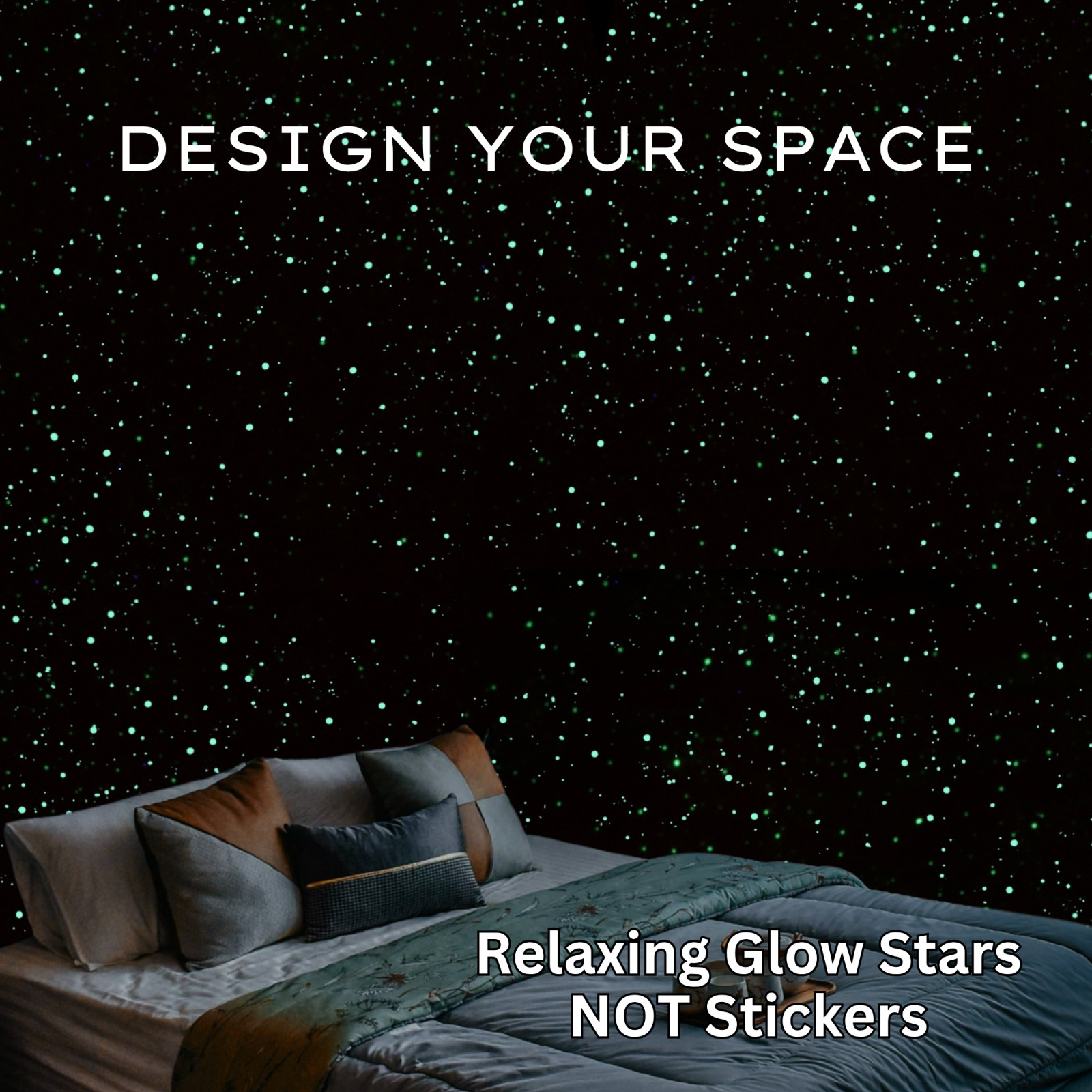 Glow in the Dark Star Kit – 5000+ DIY Realistic Ceiling Stars, NOT Stickers!