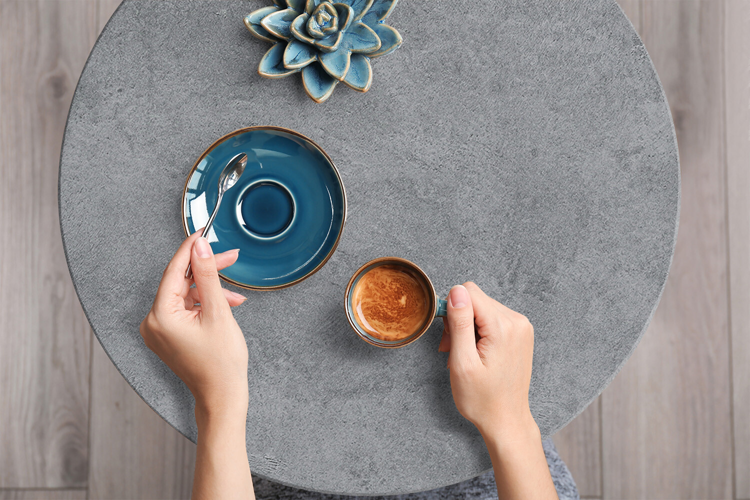 Worktop Covering Stickers Self Adhesive Vinyl Wrap grey concrete 100×50