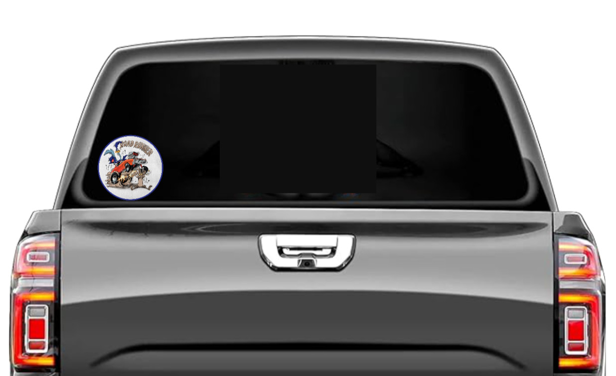 Roadrunner and Coyote – 4" Vinyl Decal Car Truck Trailer Cooler Laptop Board Bar
