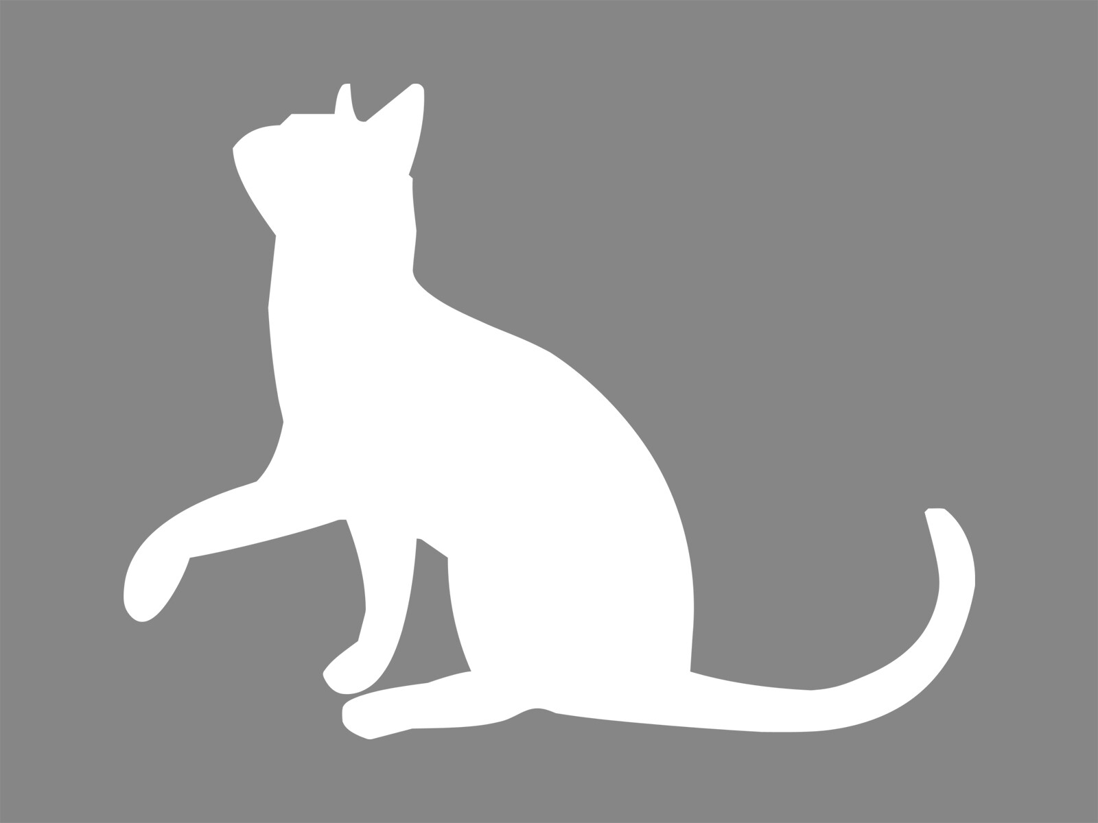 Cat Kitten Silhouette Animal Print Vinyl Decal Outdoor Car Sticker