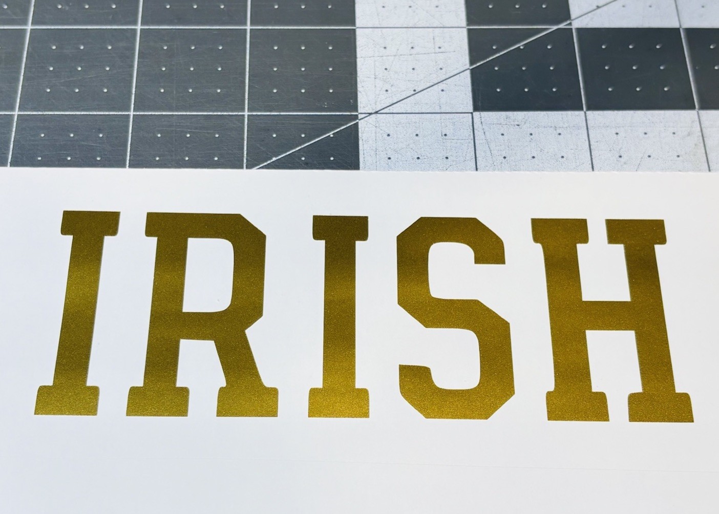 Notre Dame Block Letter Irish Die Cut Vinyl Decal Play Like A Champ Golden Domer