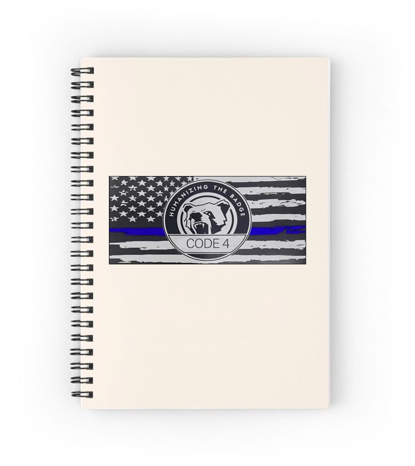 Thin Blue Line Flag Sticker, 5-Pack: 2 Large (6" x 3.5") & 3 Small (3" x 1.8"…