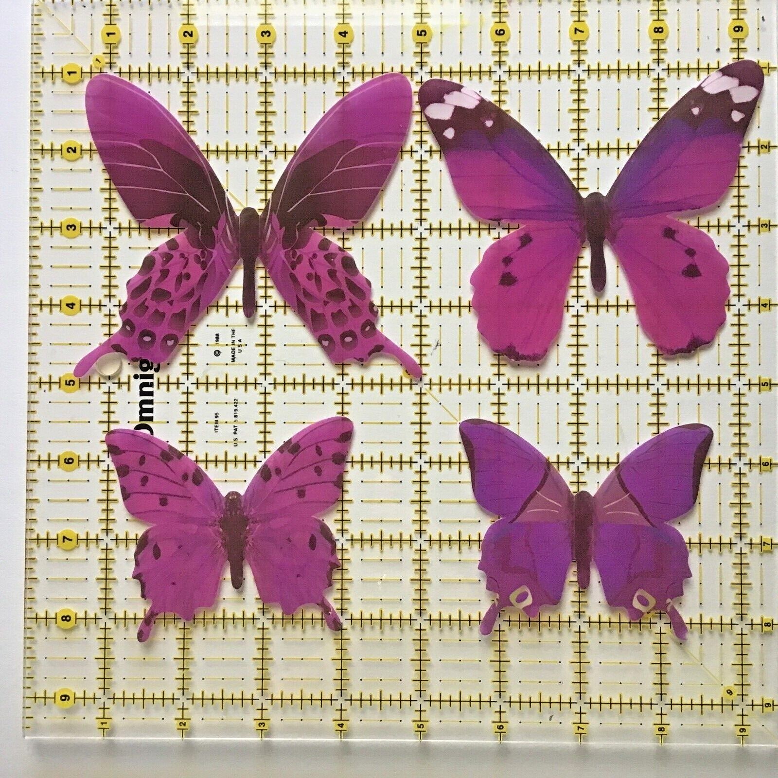 12pcs Purple 3D Butterfly Wall Sticker Party Home Decor Butterfly Sticker St-237