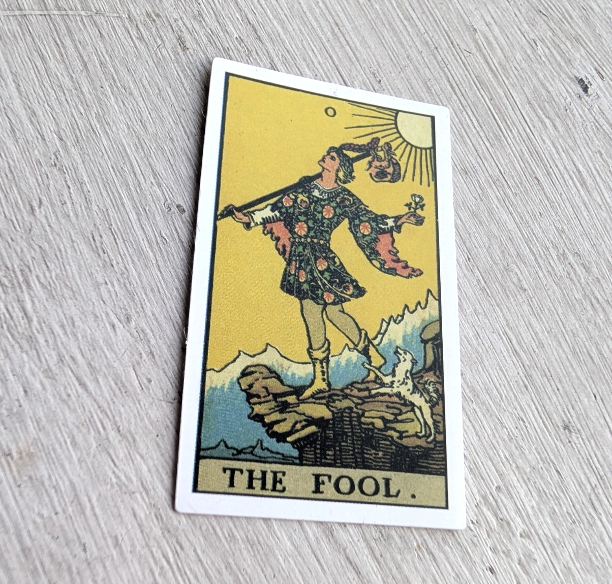 Haunted Active Spirit Positive Witch Owned Magick Tarot Card Sticker Fool