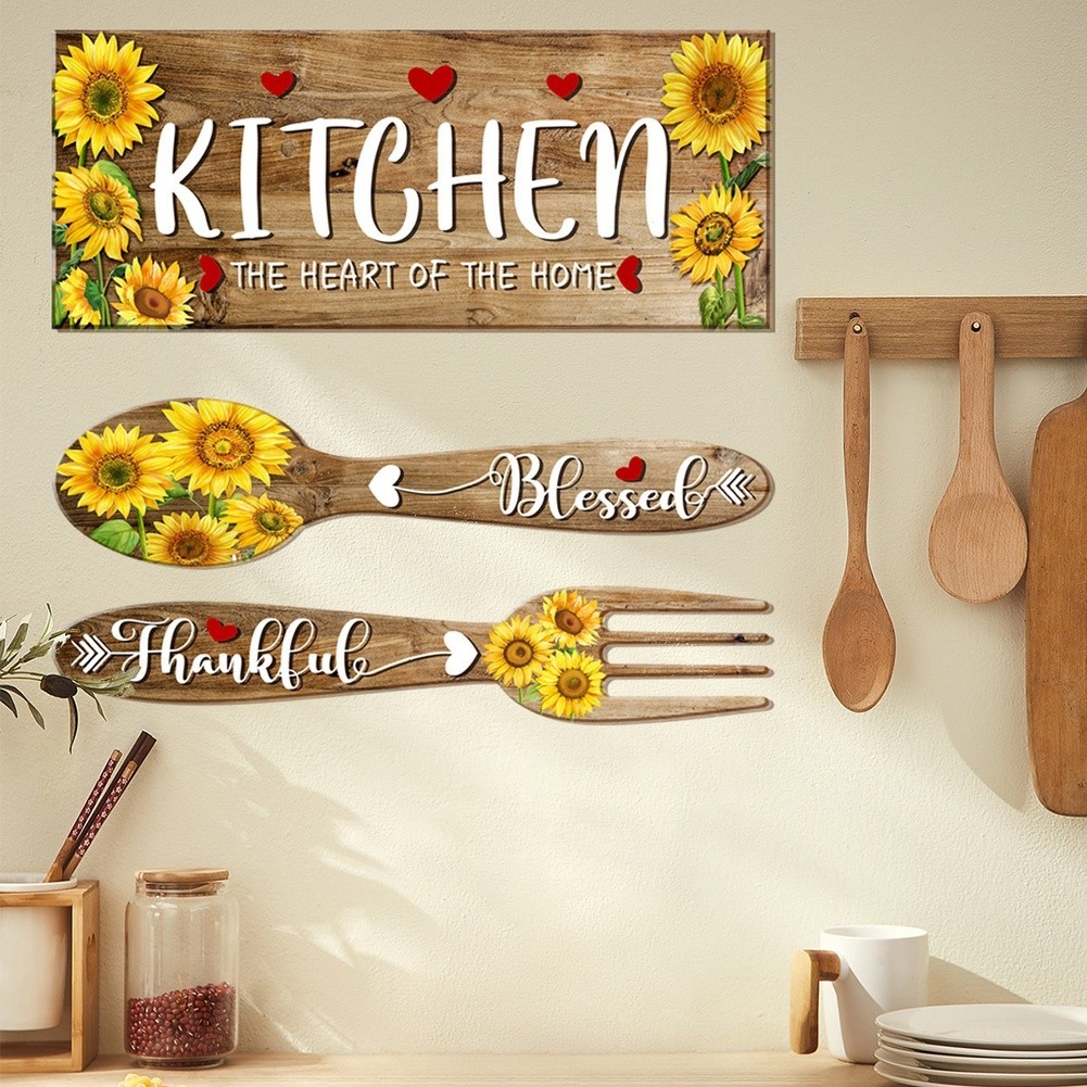 Sunflower Wall Decal for Kitchen and Bedroom and Remove Without Damage