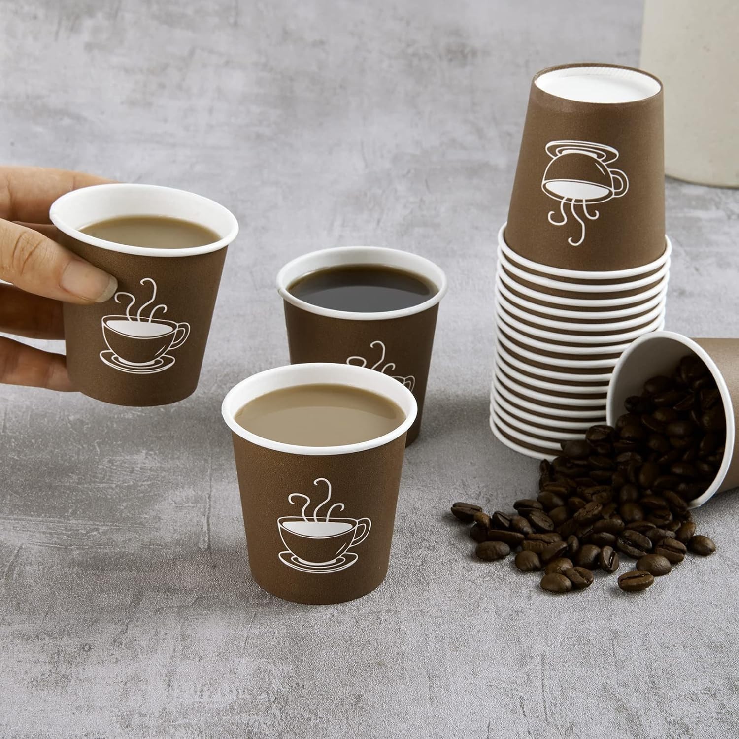 600 Pack 4 oz Paper Cups, Small Disposable Coffee Cups, Paper Espresso Cups, …