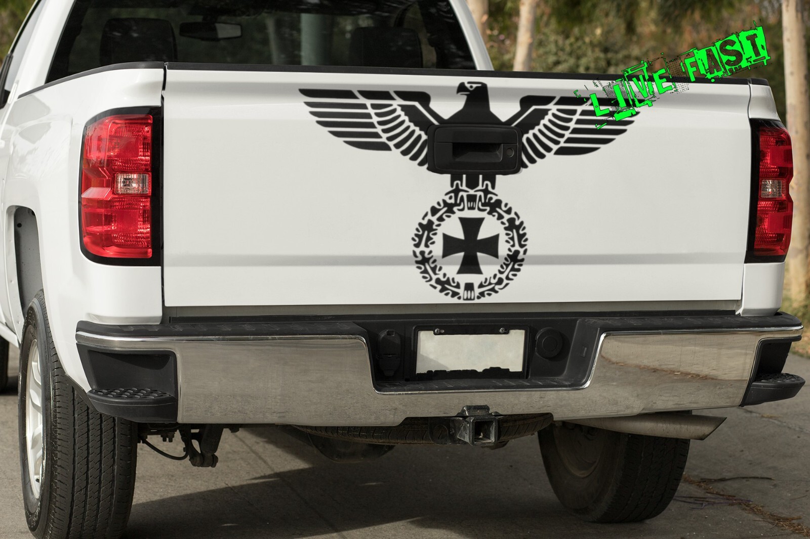 German Imperial Eagle Iron Cross Reichsadler Eisernes Kreuz Vinyl Decal Sticker