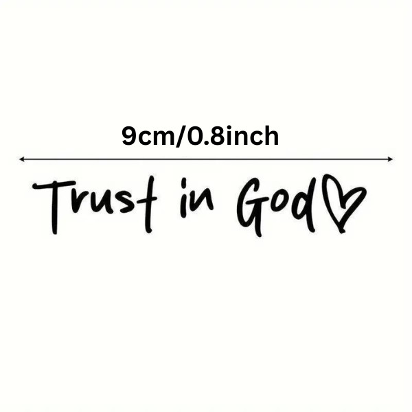 [1-Pack ] Trust in God -Rearview Mirror Phone Case Stickers