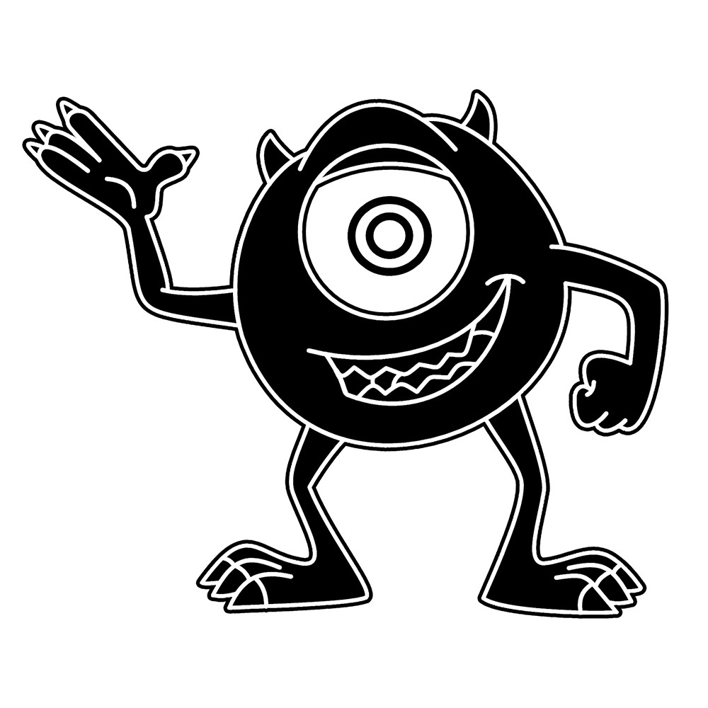 6" Monsters Inc. Mike Wazowski Vinyl Decal Sticker