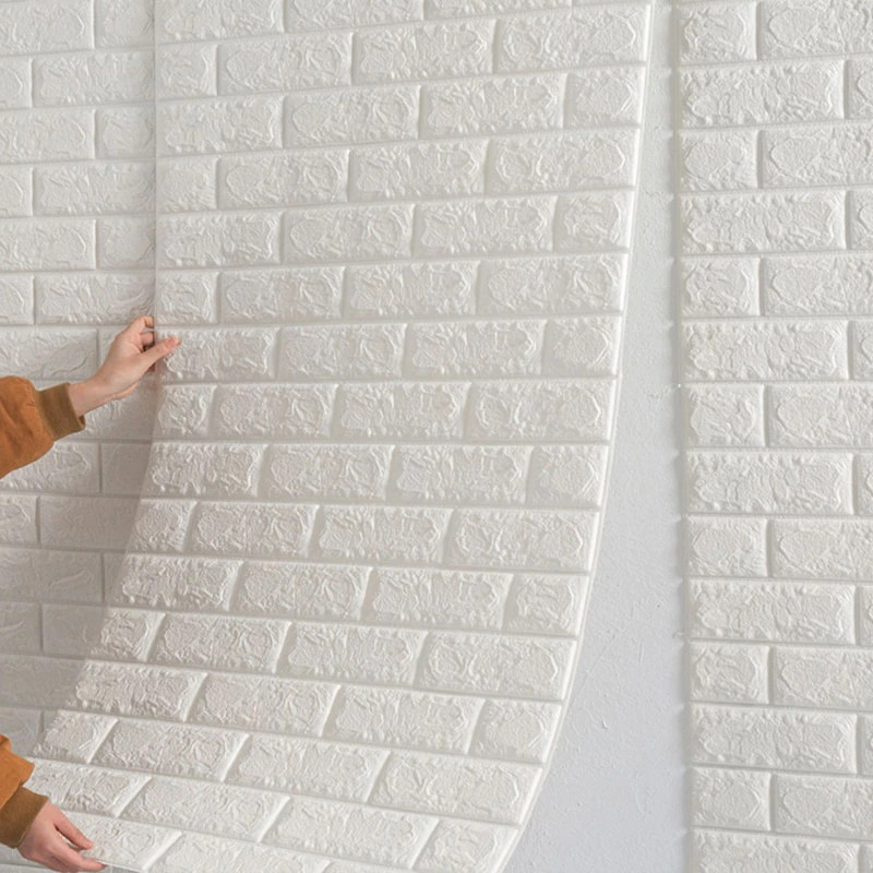 70Cm*10M 3D Brick Pattern Wall Sticker Self-Adhesive Panel Waterproof