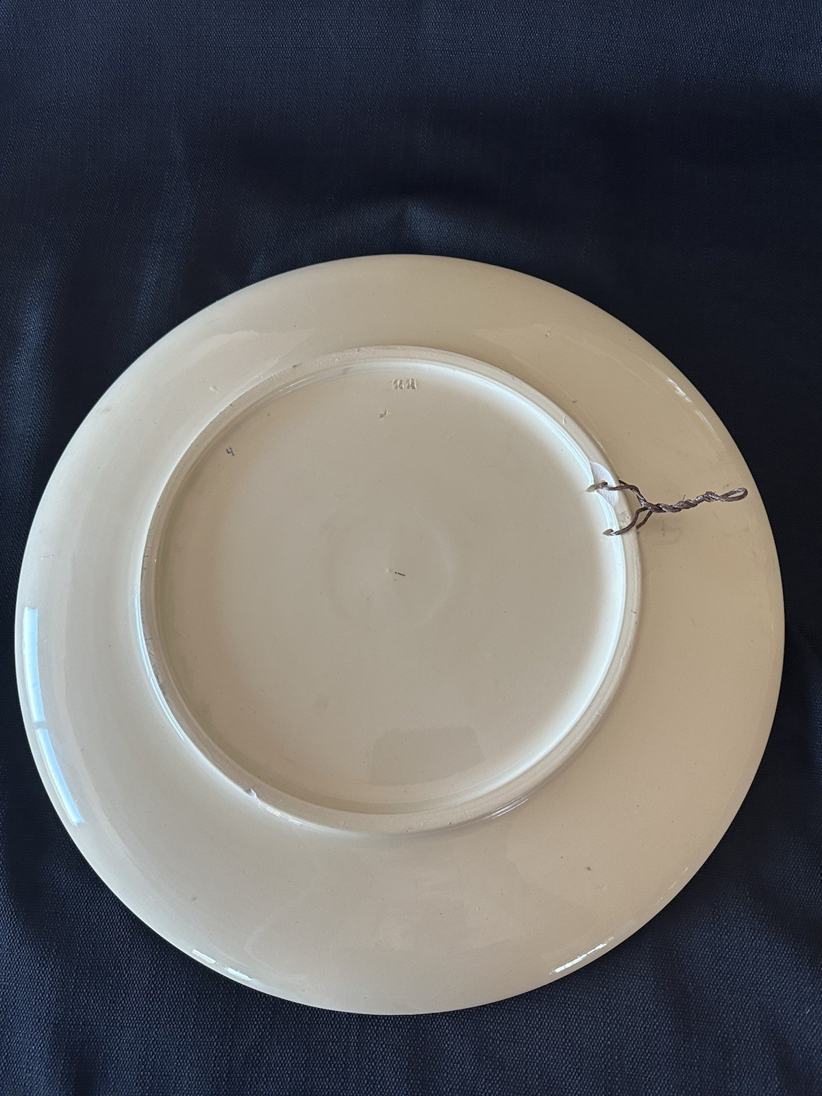 Vintage Large Ceramic Wall Charger Plate Persian/Turkish Boho Style Floral decor