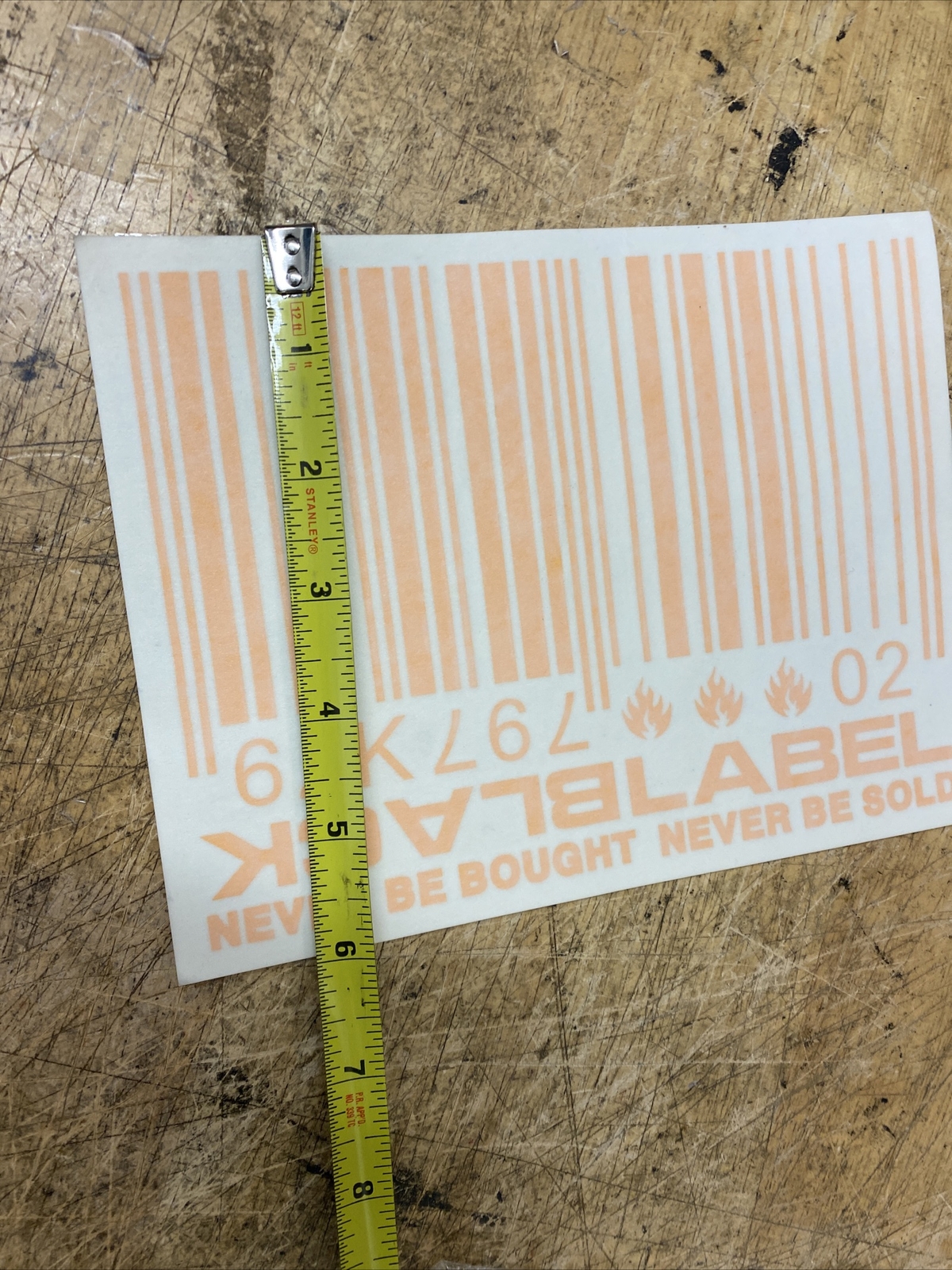 BLACK LABEL SOCIETY DECAL Sticker For Car Truck Window orange bar code