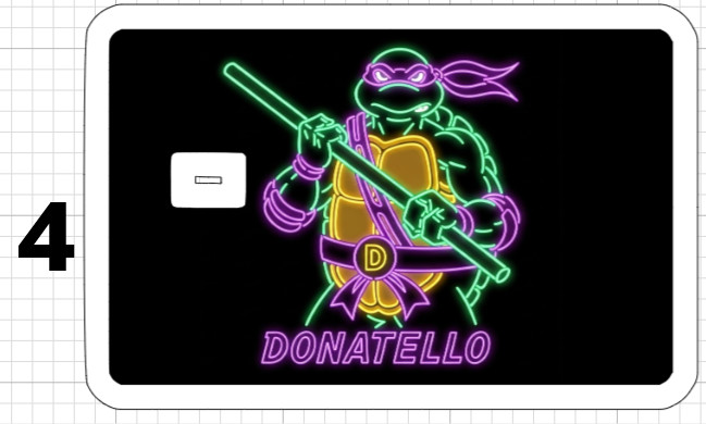 Teenage Mutant Ninja Turtles Credit Debit ATM Card Skin Sticker Neon TMNT USA