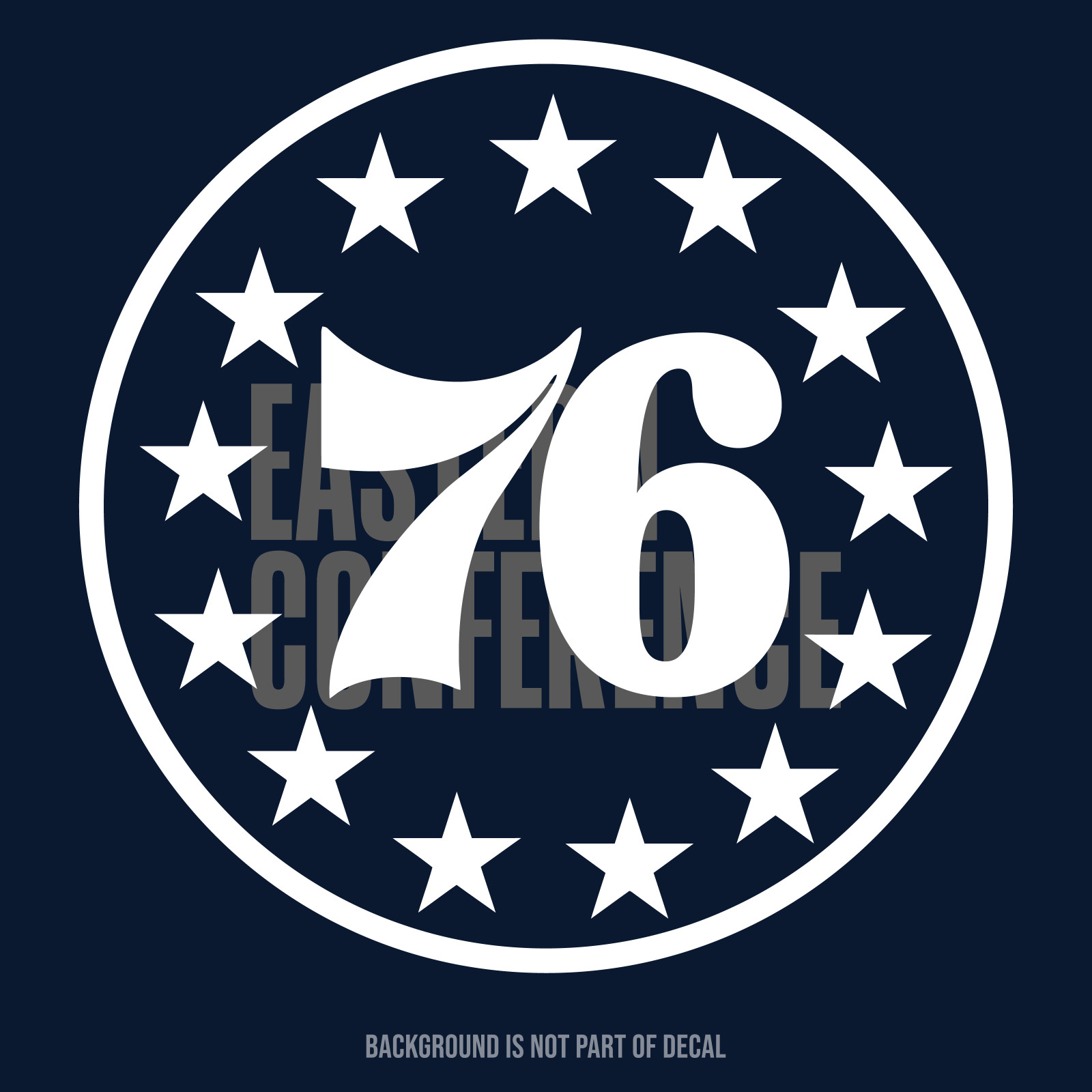 Philadelphia 76ers Vinyl Decal Sticker