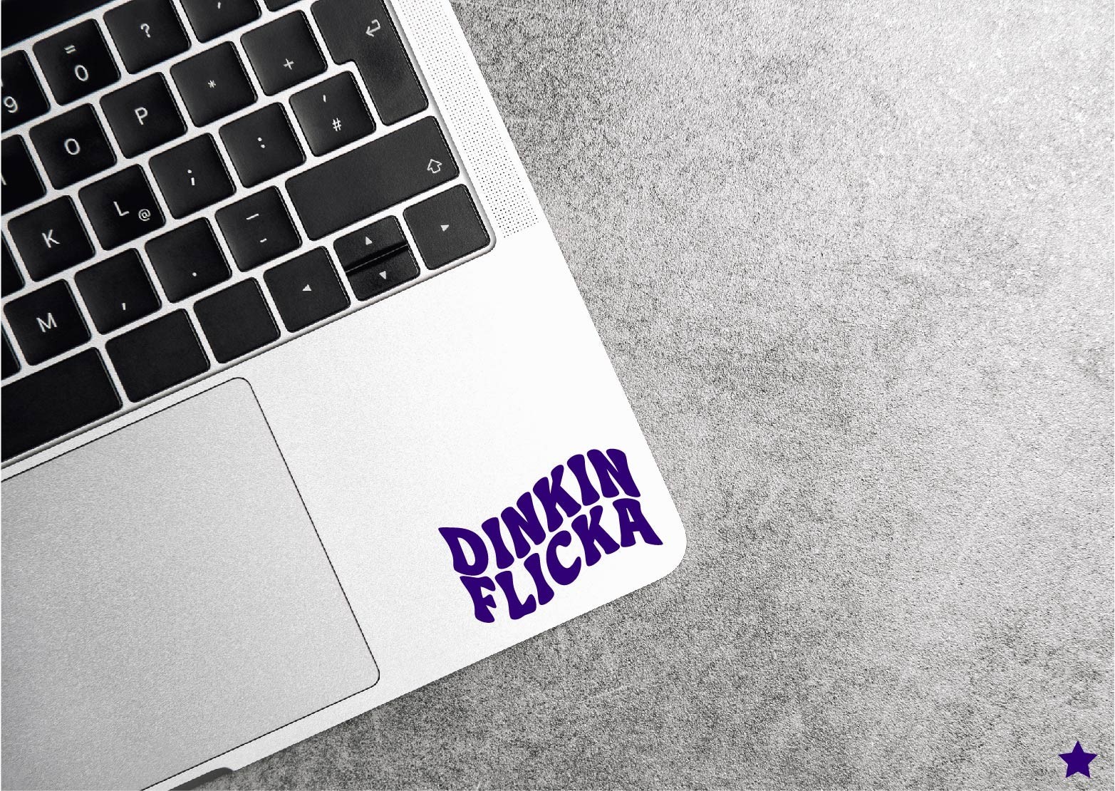 Dinkin Flicka Decal Sticker Retro Wave Office Decor Funny Quote Meme