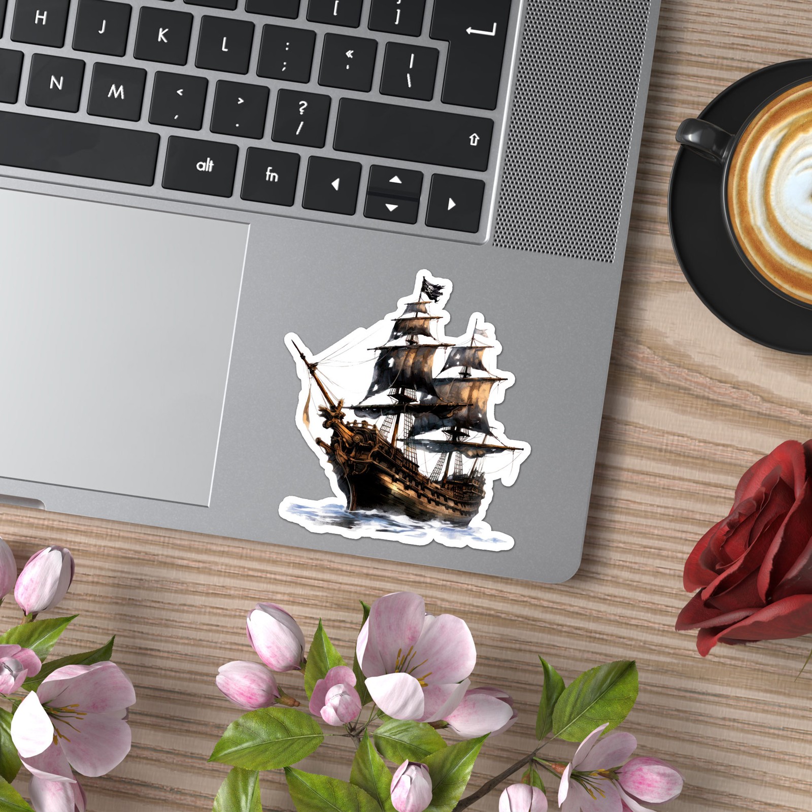 Pirate Ship Sail – Vinyl Decal Sticker – Car Window Laptop – ebn9990