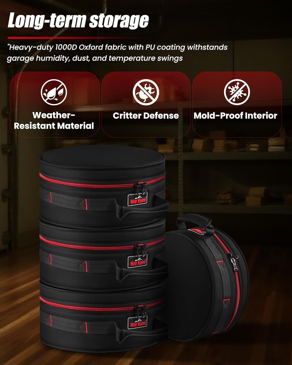 14×6.5 Snare Drum Case Thick Padded Drum Bag Lightweight Protective