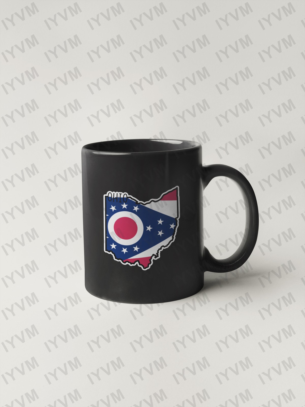 State of Ohio Flag Map Sticker Decal USA Ohio State
