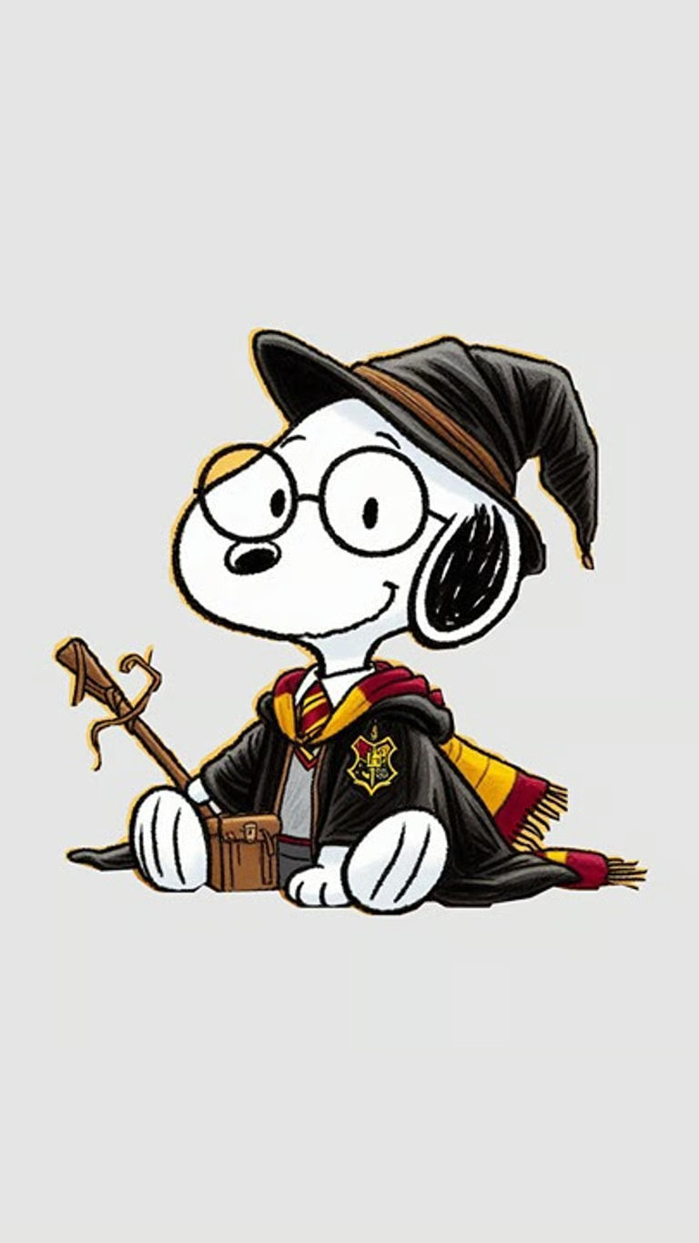 Harry Potter Snoopy Sticker Decal Laptop Wall Mirror Cup Tumblr Locker