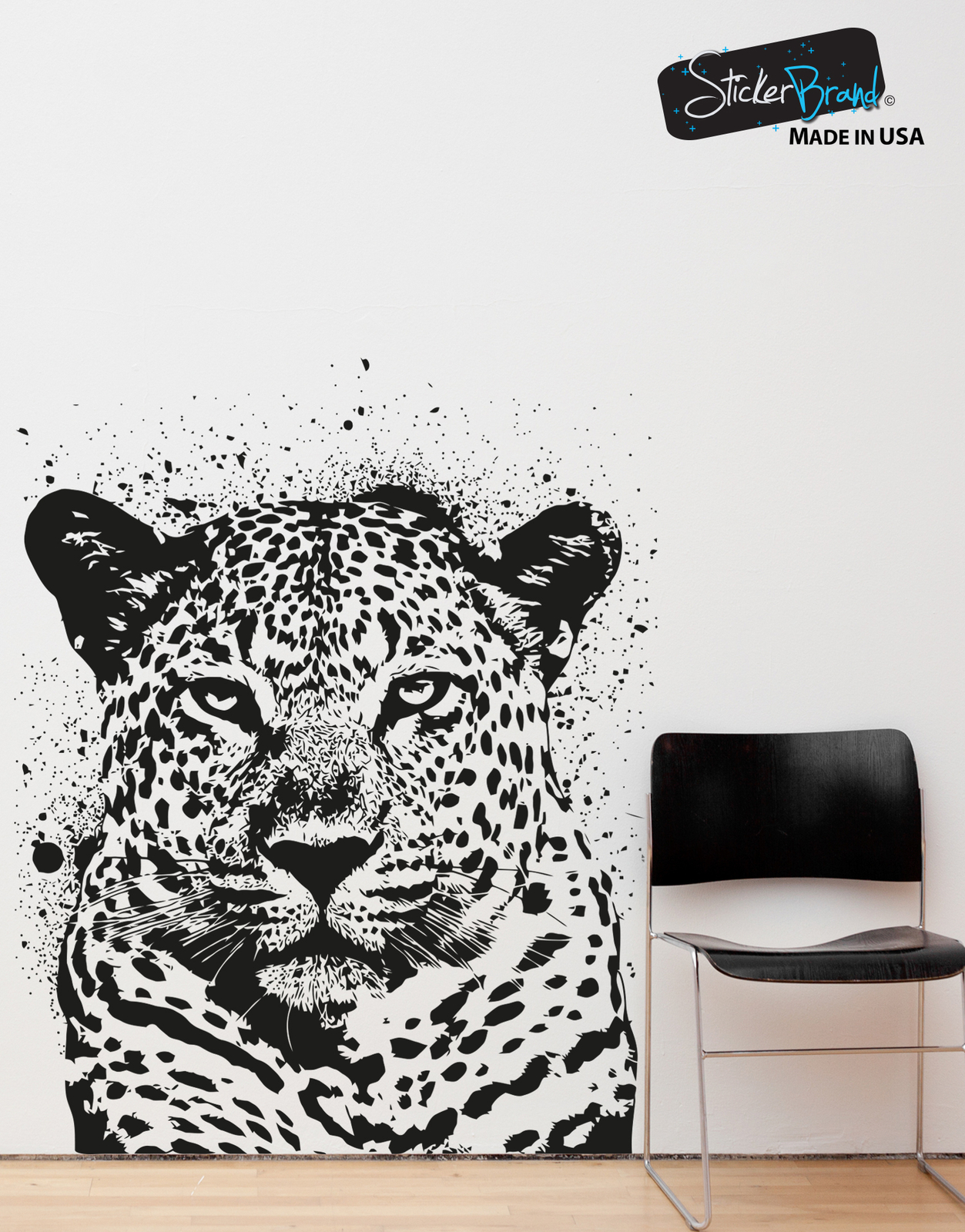 Stickerbrand Vinyl Wall Decal Sticker Spray Paint Leopard #OS_AA652