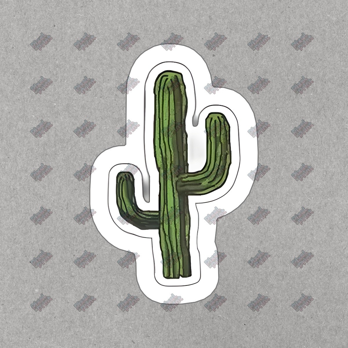 Cute Cactus Vinyl Sticker Decal Perfect for Laptops, Water Bottles, & #309208