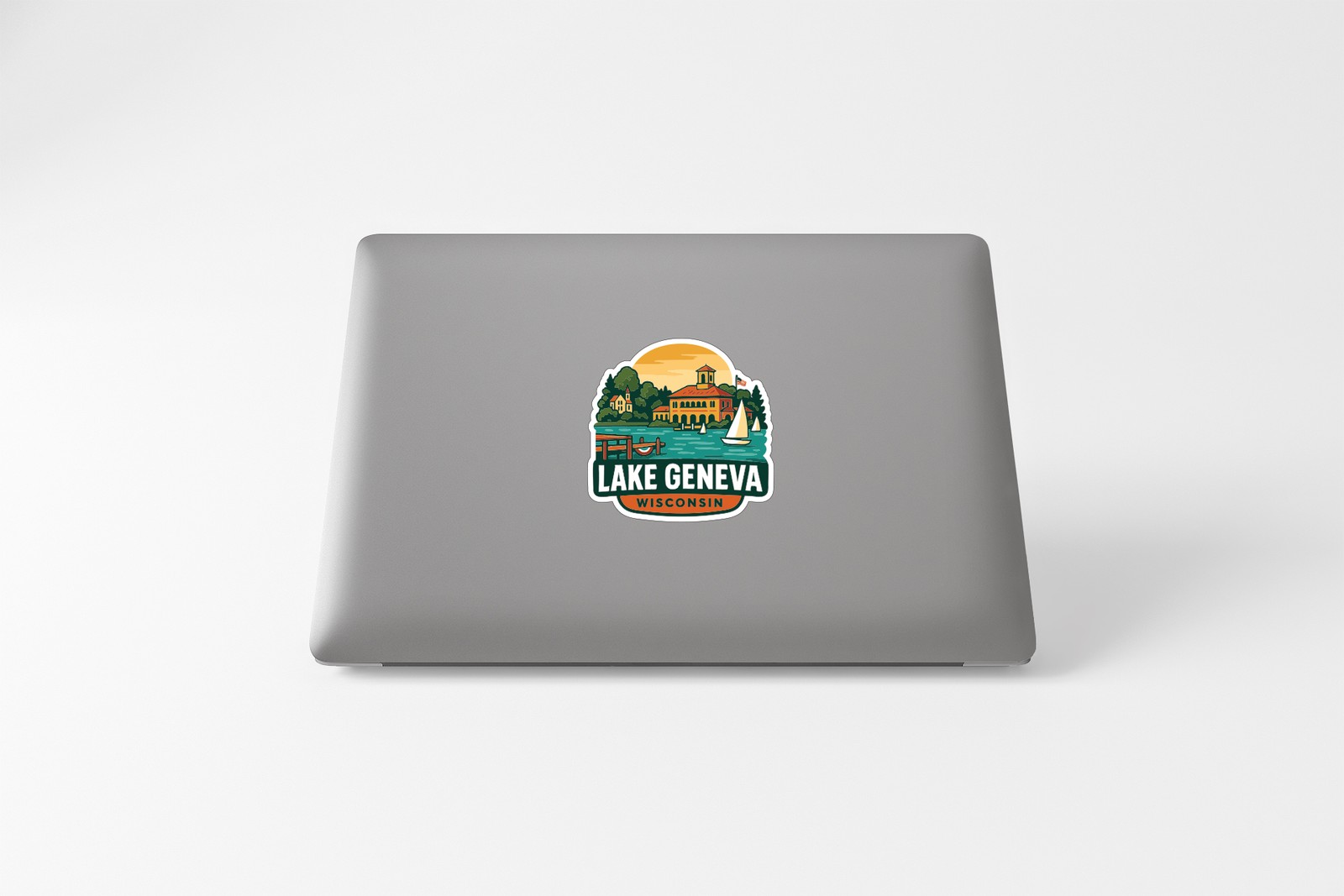 Lake Geneva Sticker Decal Vinyl Die-Cut City Skyline Landmark Design