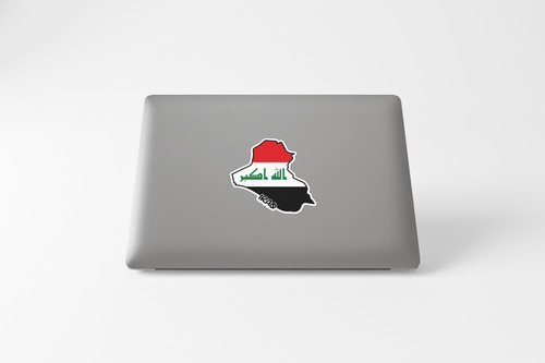 Iraq Map Flag Sticker Decal