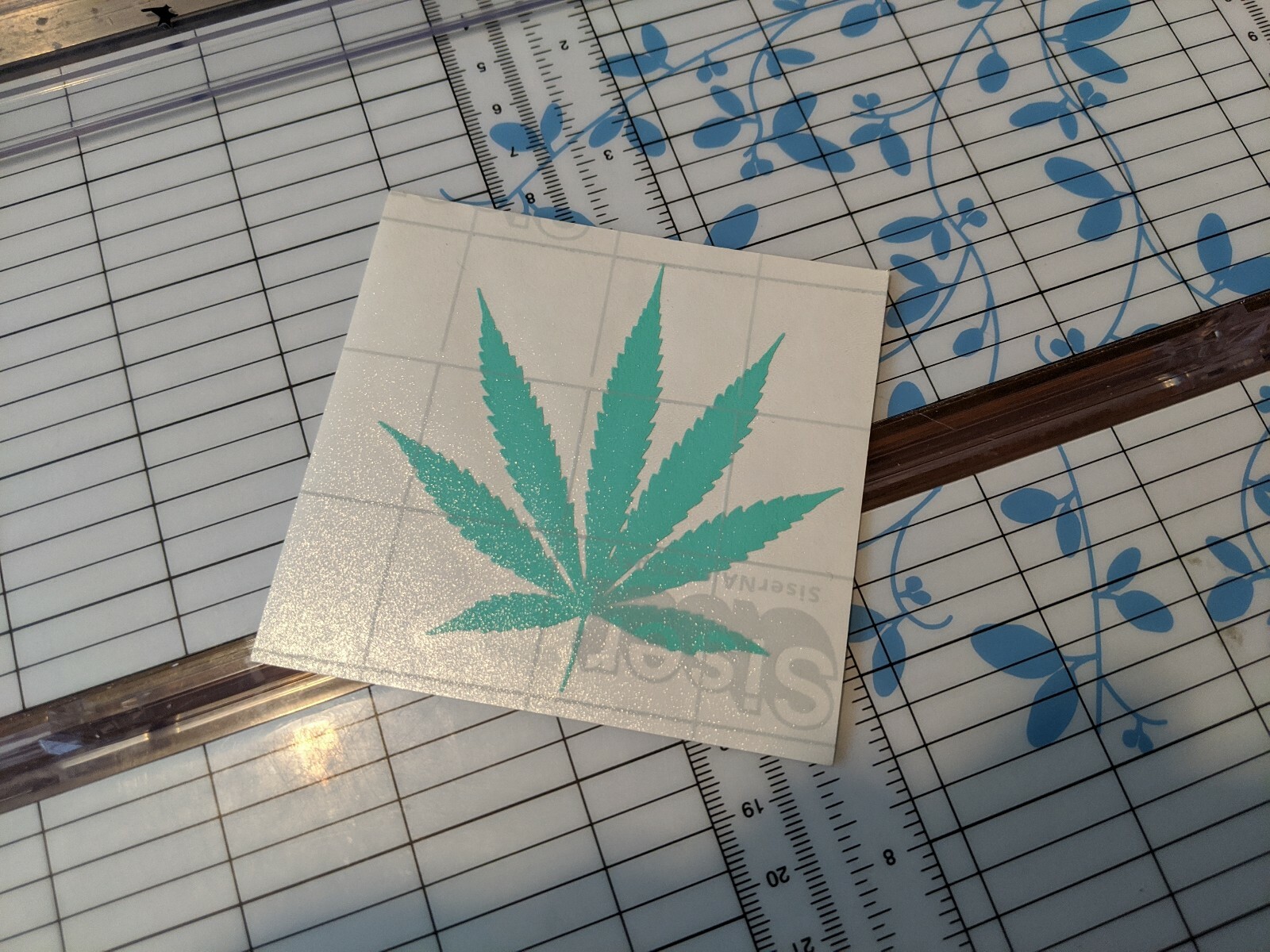 Pot Leaf Cannabis Vinyl Decal Sticker 420 Marijuana Weed 5"