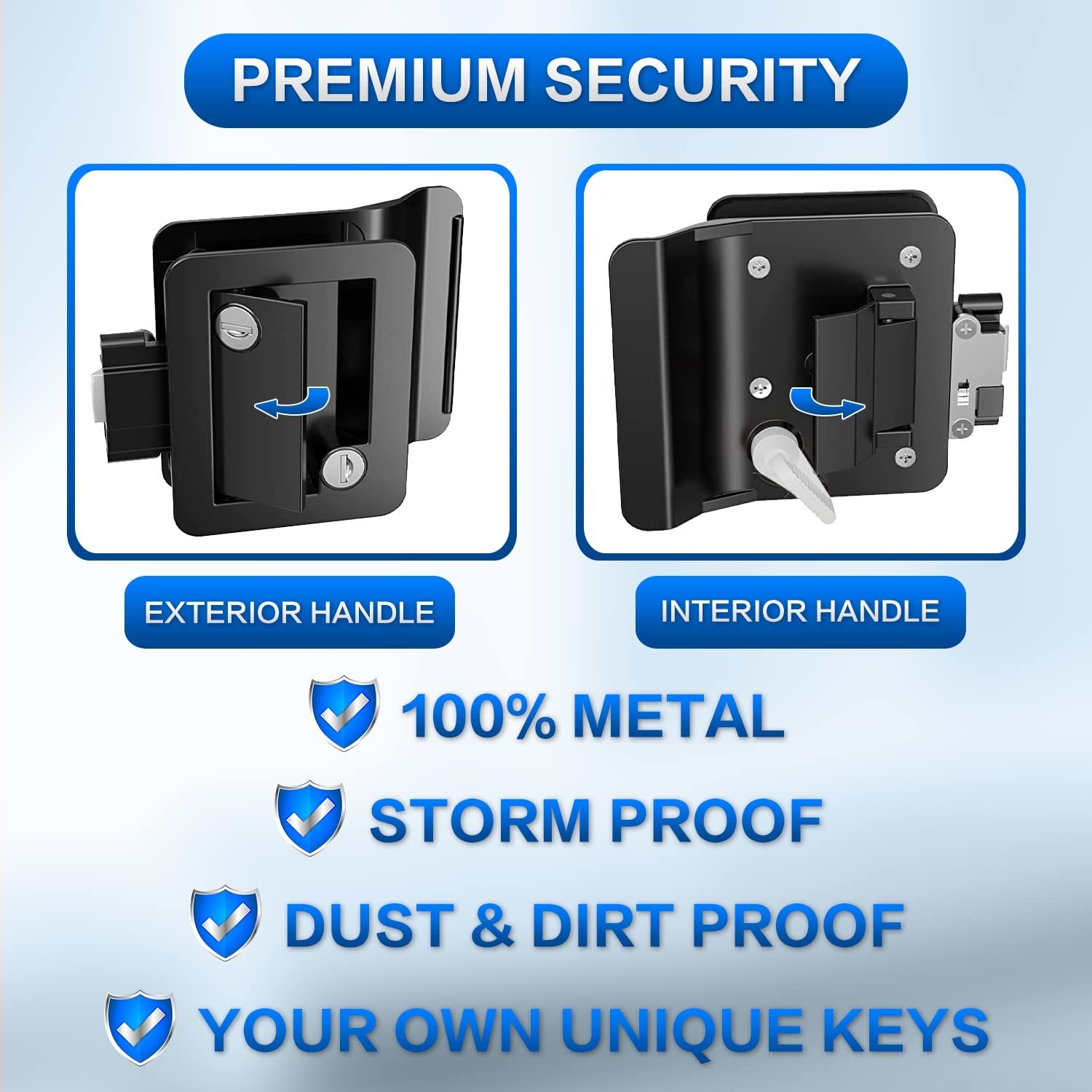 RV Door Locks Replacement Upgraded RV Door Latch with Paddle Deadbolt Zinc Al…