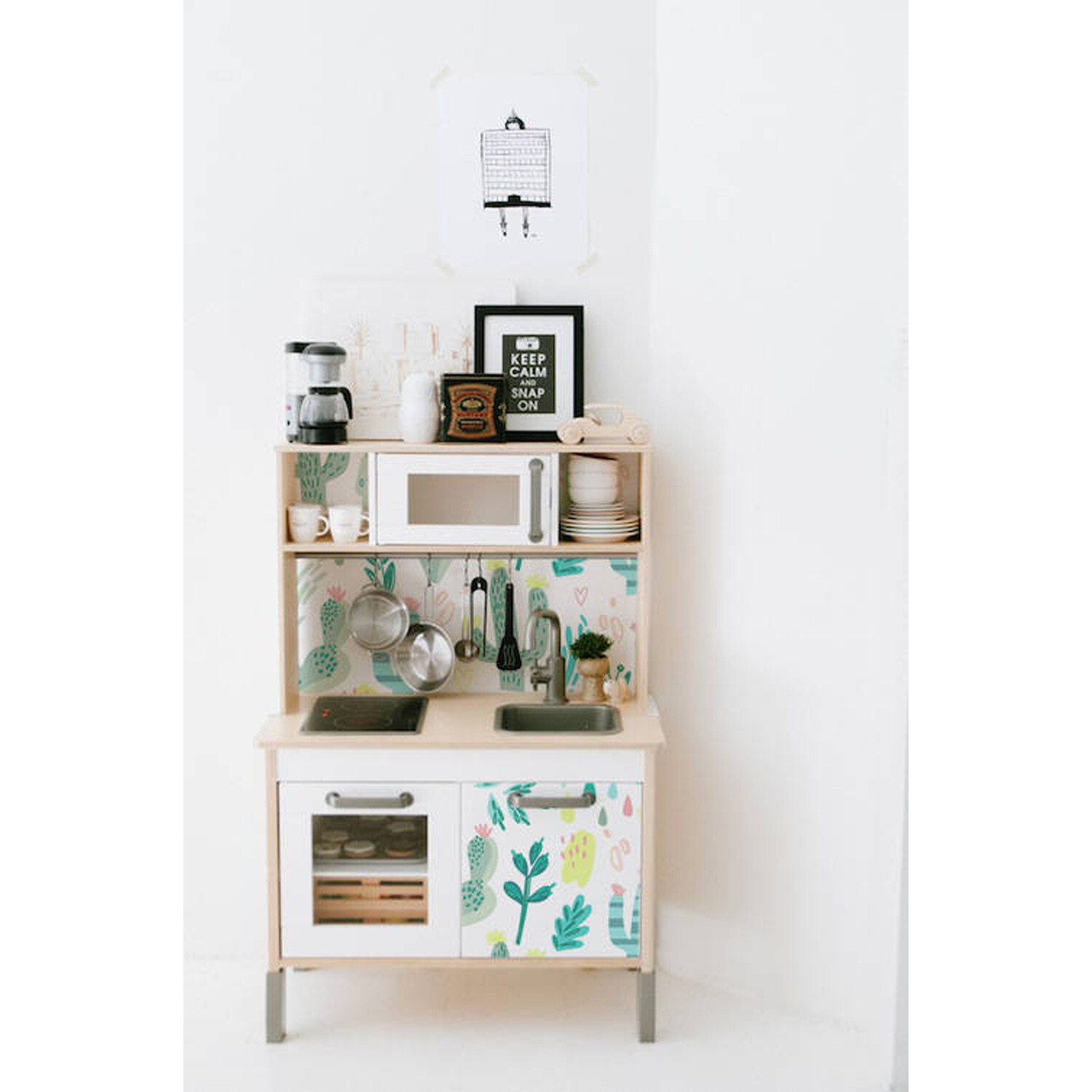 IKEA DUKTIG removable Decal self-adhesive sticker furniture cactus and plants