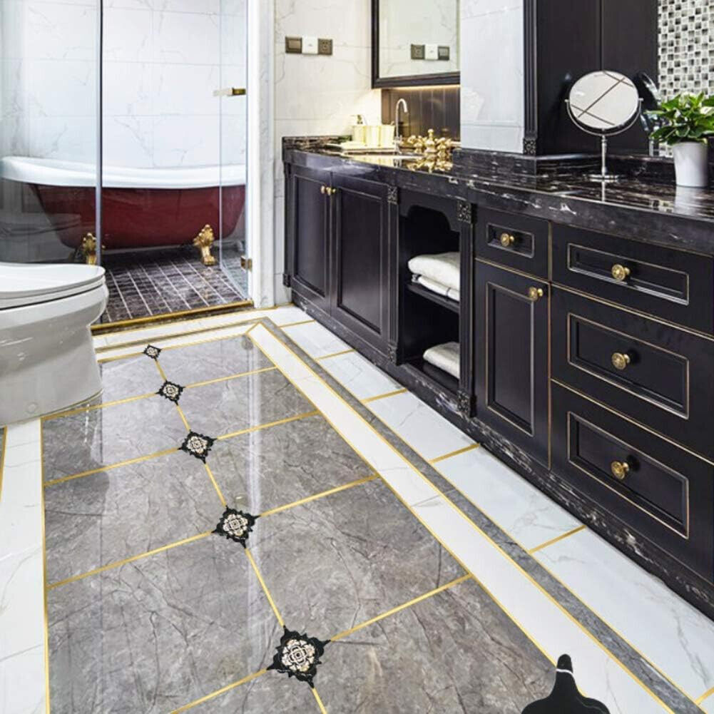 54yards Tile Seam Stickers Self-Adhesive Wall Floor Gap Sealing Tape Waterproof