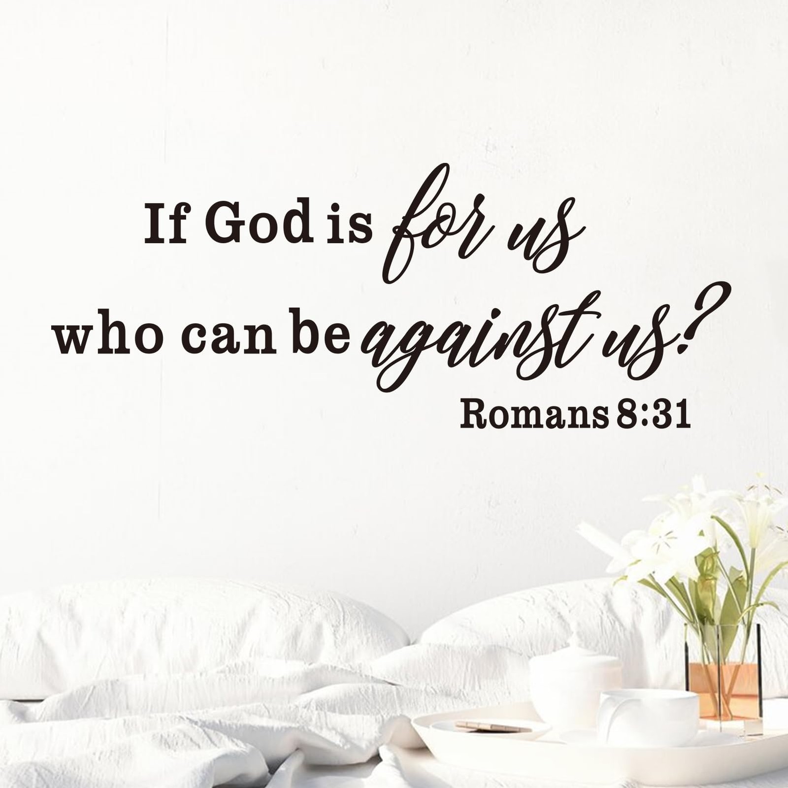 Bible Verse Wall Stickers for Bedroom: Christian Quotes Inspirational Living …