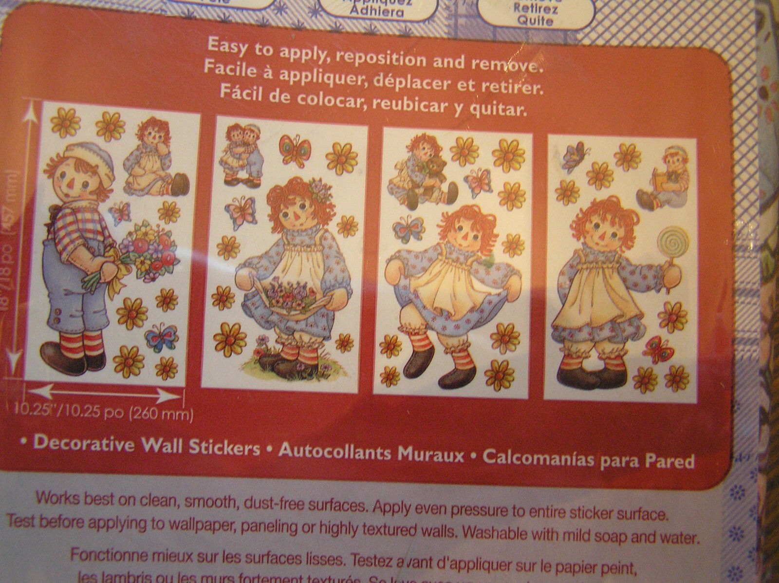 SandyLion Home Decor Classic RAGGEDY ANN & ANDY 20+ Wall Decals/Stickers~~NIOP!