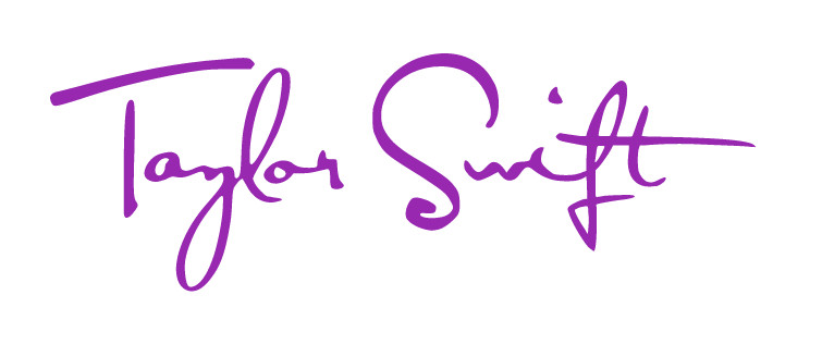 Taylor Swift Autograph Signature Car Window Decal 1989 Red Fearless Reputation