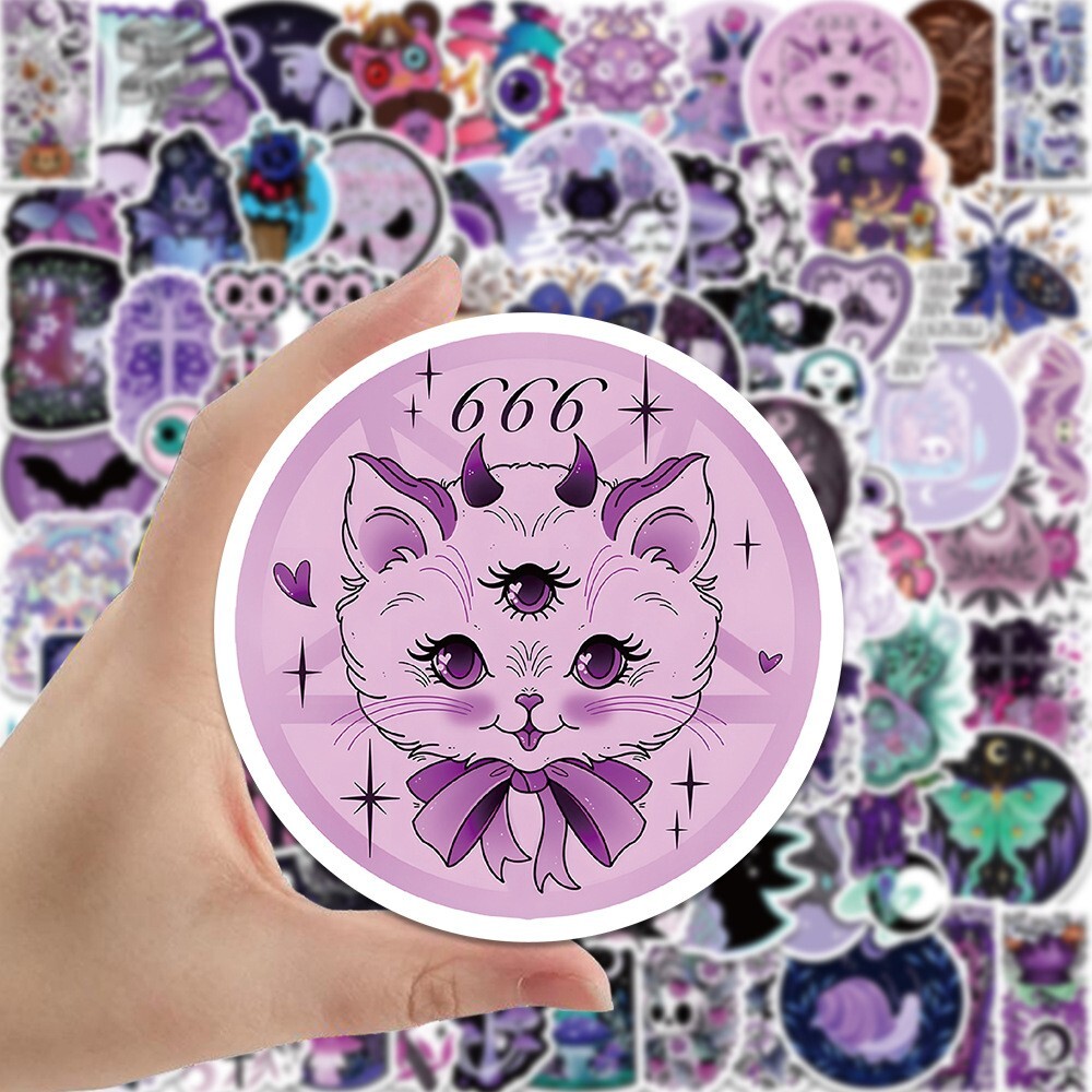 200pcs SPIRITUAL Stickers Pack,Crystal Potion Gothic Halloween Stickers, #225236