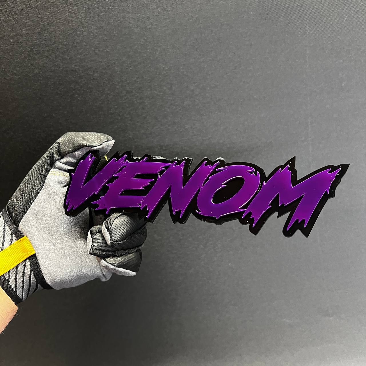 1PC VENOMOUS 3D Text Car Badge Emblem Fender tailgate Aggressive Decal