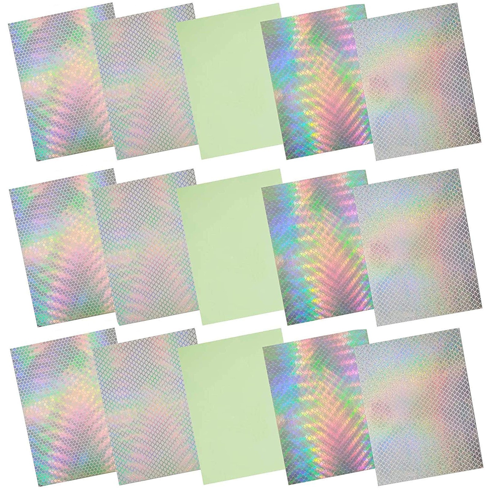 Holographic Fishing Lure Sticker, 15pcs Fish Scales Tape Luminous Sticker Fis…