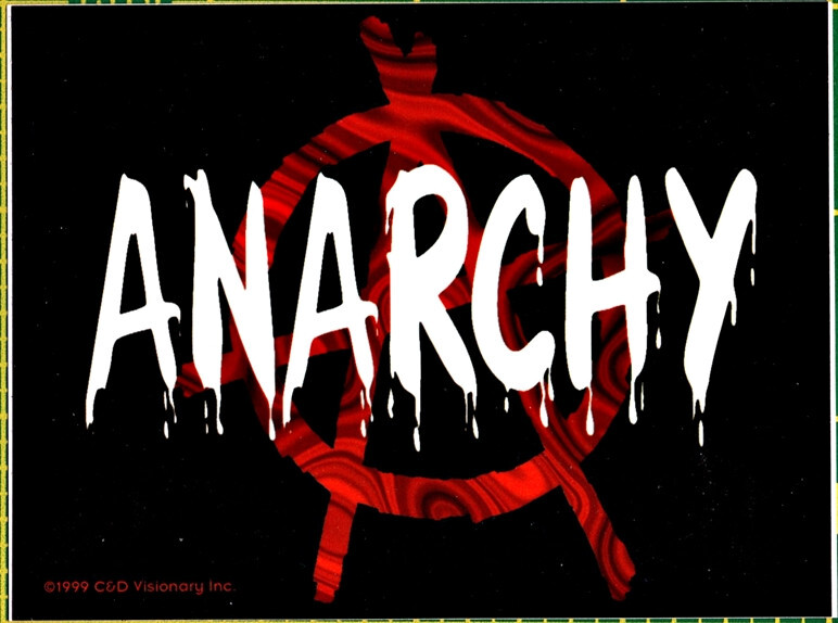ANARCHY Sticker Decal 4" x 3"