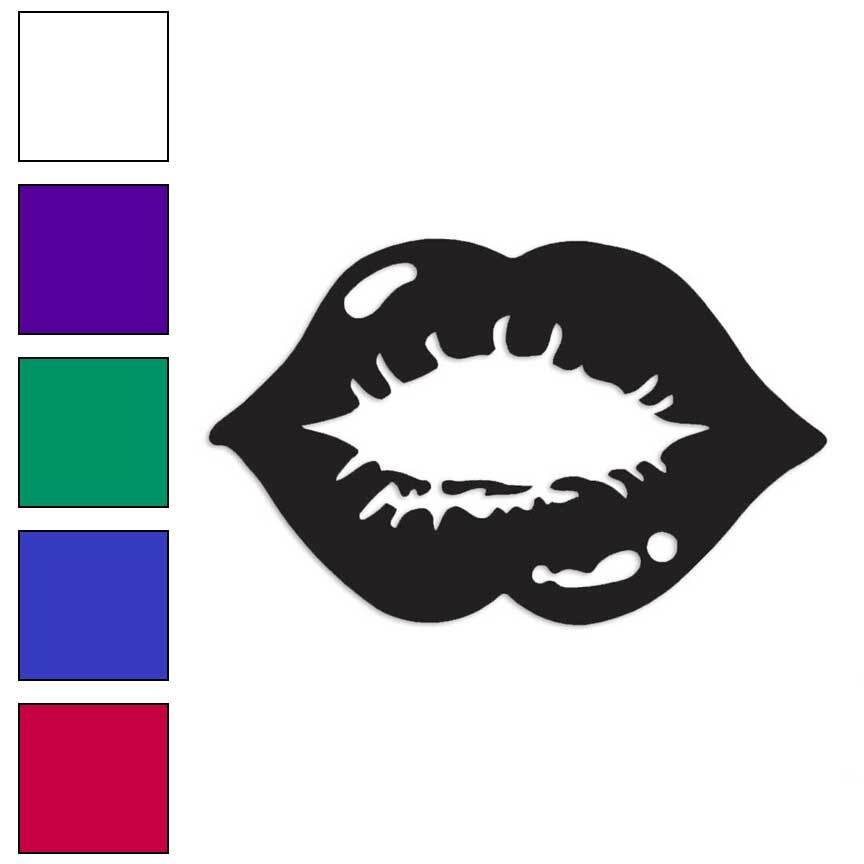Blow Kiss Lips, Vinyl Decal Sticker, Multiple Colors & Sizes #917