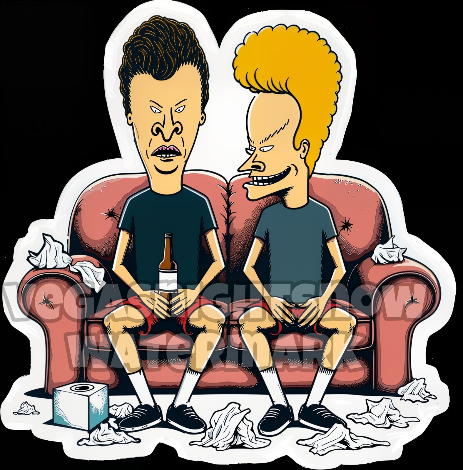 Beavis And Butthead 3.5 nch Vinyl Sticker Decal Indoor/outdoor UV And Waterproof