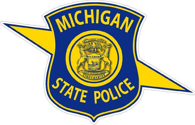 Michigan State Police Reflective, or Matte Vinyl Decal Sticker MI Trooper
