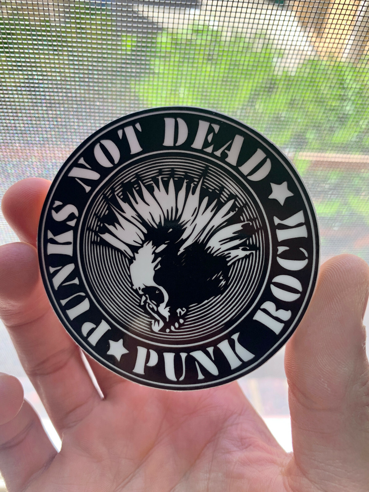 Punk is not dead Rock Band Music Heavy Metal Bands Laptop Car Bumper Sticker E10