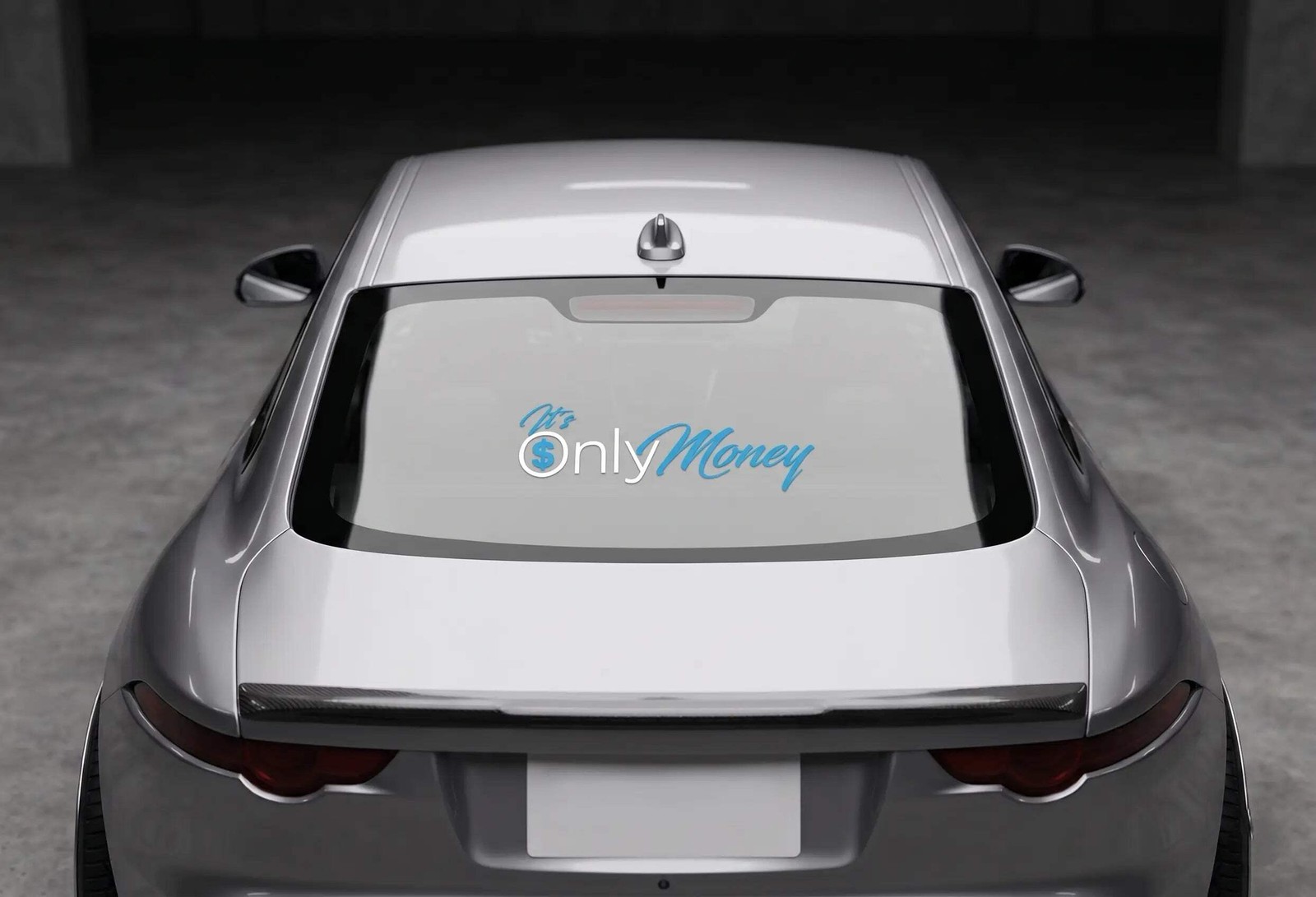 "It's Only Money" Vinyl Decal – 10" x 3.5" Funny Truck & Car Window Sticker