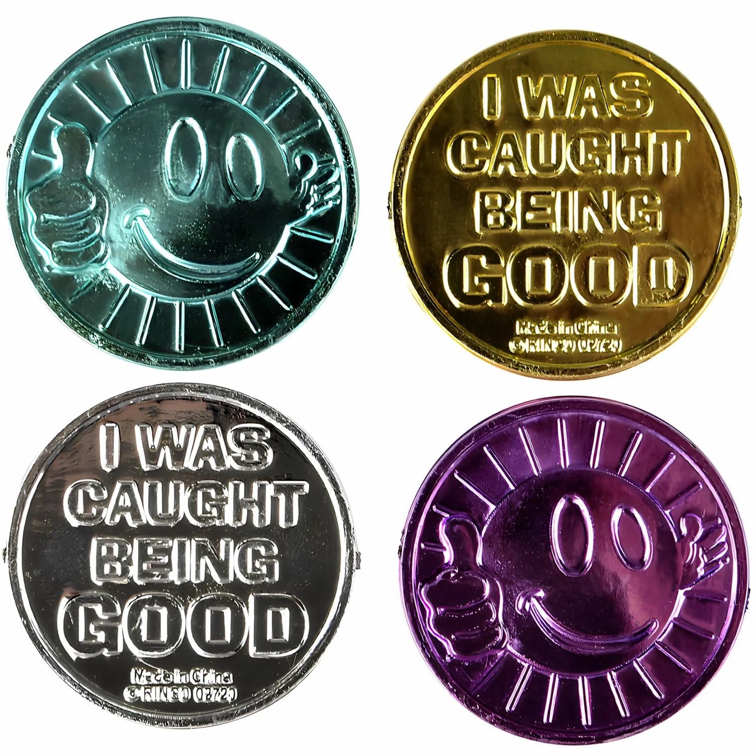 Caught Being Good Coins – Bulk Set of 144 Tokens – Classroom 1 1/4", multi