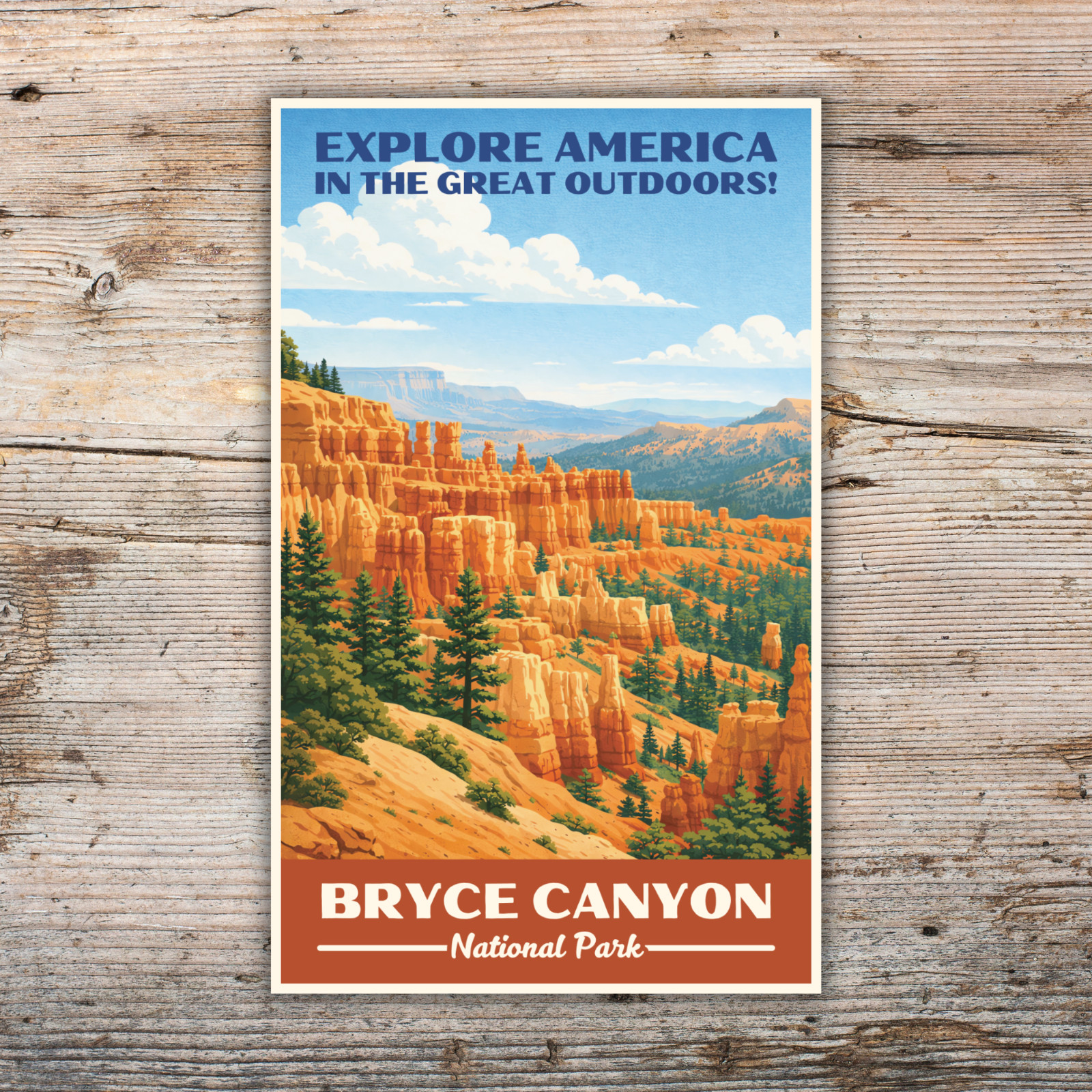 Bryce Canyon National Park Sticker WPA Vintage Travel Waterproof Decal Utah