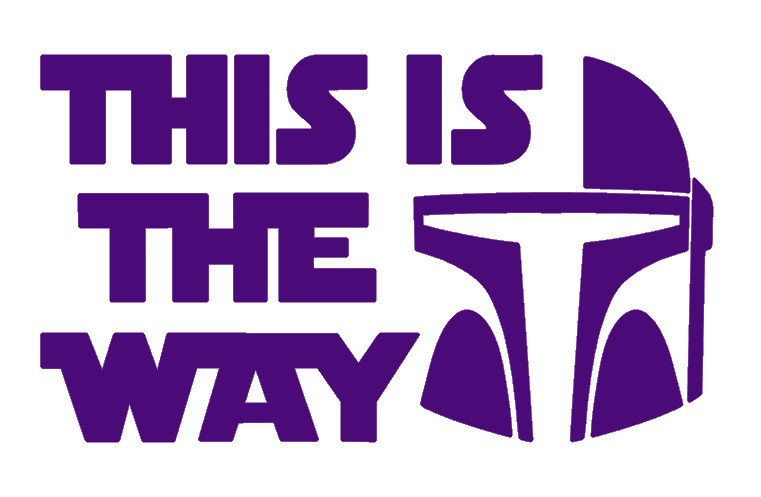 MANDALORIAN, THIS IS THE WAY, STAR WARS, Decal Stickers for Car, Laptop, Tablet