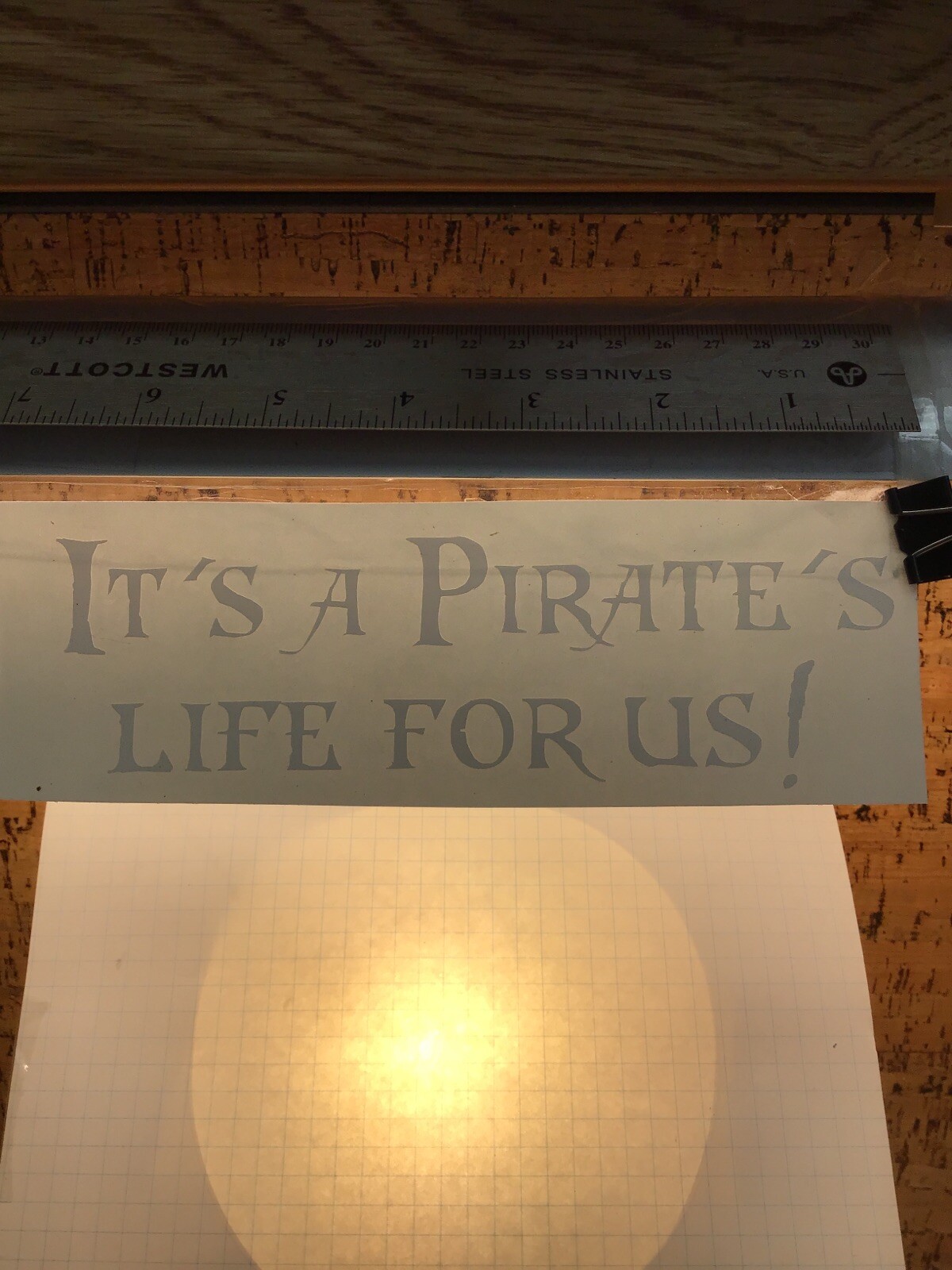 It's A Pirates Life For Us – WHITE – Vinyl Sticker Decal – MM4.1314