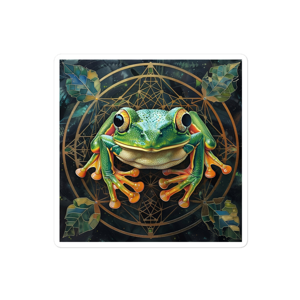 World of Wilds – Frog Lookin' at You – slappin' sticker